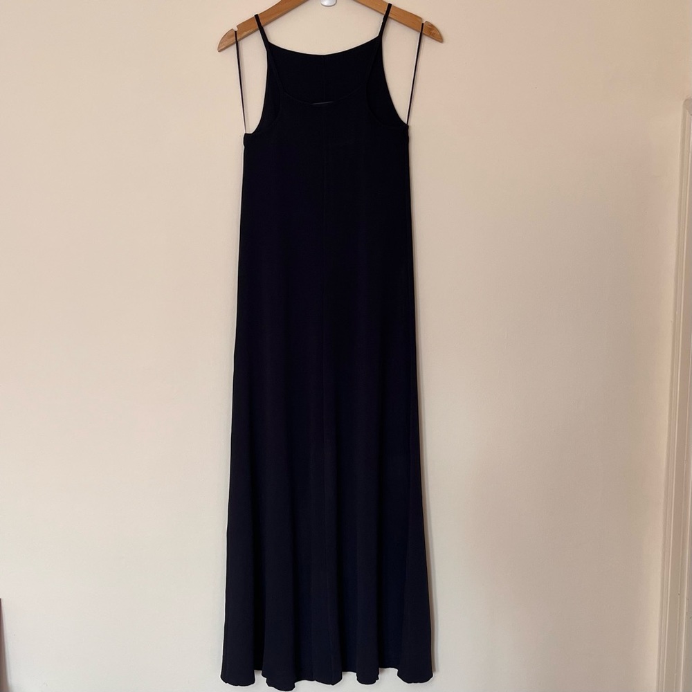 Zara Maxi Dress Size‎ Small Navy Sleeveless Classic Preppy - Picture 7 of 16